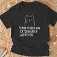 Kann Spurenon Katzenhaar Cat Lovers T-Shirt Geschenke für alte Männer