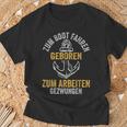 Kapitän To Boat Driving Geboren T-Shirt Geschenke für alte Männer