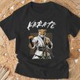 Karateka Karate Fox T-Shirt Geschenke für alte Männer