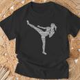 Kickboxing Kickboxer Taekwondo Karate Ragazze Donne Bambini Maglietta Regalos para ancianos