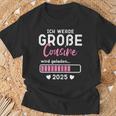 Kinder Ich Werde Große Cousin 2025 Große Cousin Geladen 2025 T-Shirt Geschenke für alte Männer