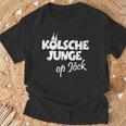 Kölsche Junge Op Jöck Kölner Unterwegs Cologne T-Shirt Geschenke für alte Männer