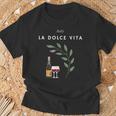 La Dolceita Italy Laurelino Wine T-Shirt Geschenke für alte Männer