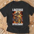Lactose Intolerant Skeleton Lactose Intolerance Maglietta Regalos para ancianos