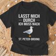 Lass Mich Durch Ich Muss Nach St Peter Ording Holiday T-Shirt Geschenke für alte Männer