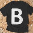 Letter B T-Shirt Geschenke für alte Männer