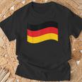 Leuchtendes Herz Deutsche Flagge Colours Germany Fan T-Shirt Geschenke für alte Männer