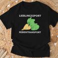 Lieblingssport Rübransport T-Shirt Geschenke für alte Männer