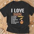 I Love Baking It's My Hobby Biscotti E Panetteria Torte Dolci Maglietta Regalos para ancianos
