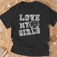 I Love My Girls Volleyball For Moms Dad & Coaches T-Shirt Gifts for Old Men