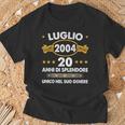 Luglio 2004 Anni 20 Compleanno Uomo Donna 2004 Maglietta Regalos para ancianos