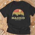 Madridintage Camisa De Horizontal City De Madrid Camiseta unisex Regalos para ancianos