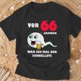 Männer 66 Jahre War Ich Mal Der Fastste 66Th Birthday T-Shirt Geschenke für alte Männer