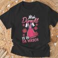 Mei Dirndl Is In Da Wäsch Edelweiss Tracht Women's S T-Shirt Geschenke für alte Männer