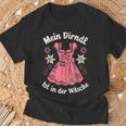 Mein Dirndl Ist In Der Wäsche Trachten Damen Traditional T-Shirt Geschenke für alte Männer