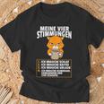 Meineier Stimmungen Cat Sarcasm Slogan T-Shirt Geschenke für alte Männer