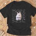 Meme Gatto Meme Divertente Huh Matematica Gatto Per Matimathique Maglietta Regalos para ancianos