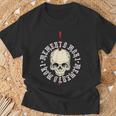 Memento Mori Lettering Skull T-Shirt Geschenke für alte Männer