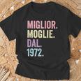 Miglior Moglie Dal 1972 Anni 52 Anniversario Matrimonio Maglietta Regalos para ancianos