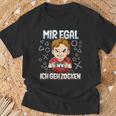 Mir Egal Ich Geh Zocken Gaming T-Shirt Geschenke für alte Männer