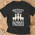 Mir Reichts Ich Geh Alpakas Streicheln Llama Animal T-Shirt Geschenke für alte Männer