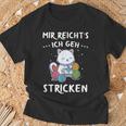 Mir Reichts Ich Geh Knitting Sewing Crochet Knitted T-Shirt Geschenke für alte Männer