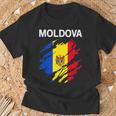 Moldova Flag T-Shirt Geschenke für alte Männer