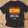 Mollina Spanien Es Flagge Stadt Bandera T-Shirt Geschenke für alte Männer