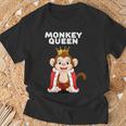 Monkey Queen Da Donna Con Scimmia Scimmia Da Maglietta Regalos para ancianos