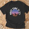 Mountain Time Controlla L'ora Che Ore Sono Maglietta Regalos para ancianos