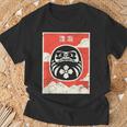 Muñeca Daruma Retro Japón Envejecido Y Budismo Zen Daruma Camiseta unisex Regalos para ancianos
