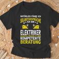 Natürlich Führe Ich Selbstgespräche Elektriker T-Shirt Geschenke für alte Männer