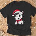 Niedlicher Weihnachtspferd-Comic T-Shirt Geschenke für alte Männer