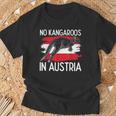 No Kangaroos In Austria Kangaroo Zoo Kangaroo Animal World T-Shirt Geschenke für alte Männer