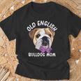 Old English Bulldog Mom Dog English Bulldog T-Shirt Geschenke für alte Männer