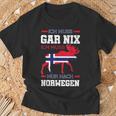 Oslo Ich Muss Gar Nix Ich Muss Nur Nach Norwegi T-Shirt Geschenke für alte Männer