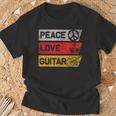 Pace Amore Chitarra Idea Di Regalo Chitarra Maglietta Regalos para ancianos