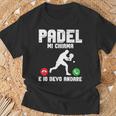 Padel Tennis Padel Mi Chiama E Io Devo Andare Maglietta Regalos para ancianos