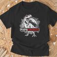 Papasauro Retrò Dinosauro Regalointage T-Rex Papasaurus Maglietta Regalos para ancianos