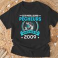 Pêcheur 12 Ans Les Meilleurs Pêcheurs Sont Nés En 2009 T-Shirt Cadeaux pour les vieillards