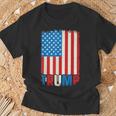 Política Donald Trump Bandera De Trump Donald Trump Camiseta unisex Regalos para ancianos