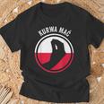 Polska Kurwa Pole Polish Flag T-Shirt Geschenke für alte Männer