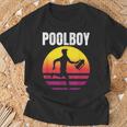 Poolboy Bademeister Lifeguard Swimming Pool Indoor Pool T-Shirt Geschenke für alte Männer