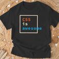 Programmatore Css Is Awesome Geek Coder Computer Maglietta Regalos para ancianos