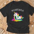 Pukicornómito De Unicorniosómito De Arco Iris Camiseta unisex Regalos para ancianos