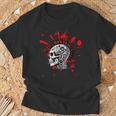 Punk Rocker Dal Classico Scull Punk Maglietta Regalos para ancianos