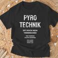 Pyrotechnik Ist Doch Keinerbrechen German Meme T-Shirt Geschenke für alte Männer