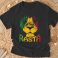 Rasta Lion Lionhead Reggae Rastafari Jamaica T-Shirt Geschenke für alte Männer