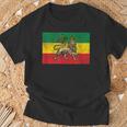 Rastafari Lion Of Judah Reggae Rasta Flag T-Shirt Geschenke für alte Männer