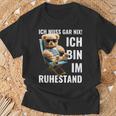 Rente 2024 Pensioner Bear I Must Have Nix T-Shirt Geschenke für alte Männer